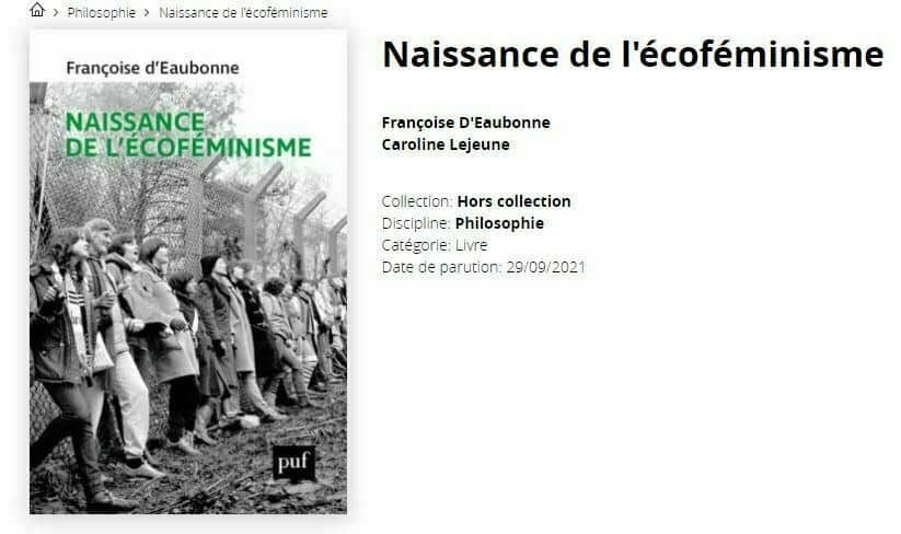 Naissance de l&rsquo;écoféminisme