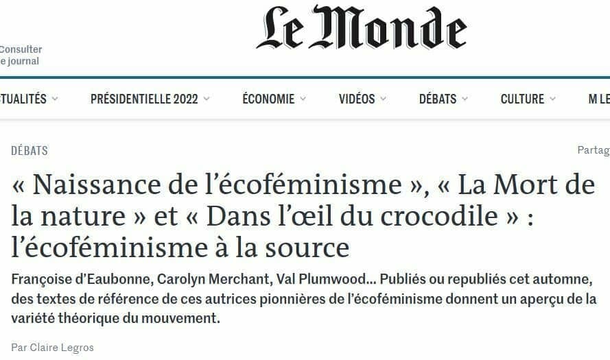 L&rsquo;écoféminisme à la source
