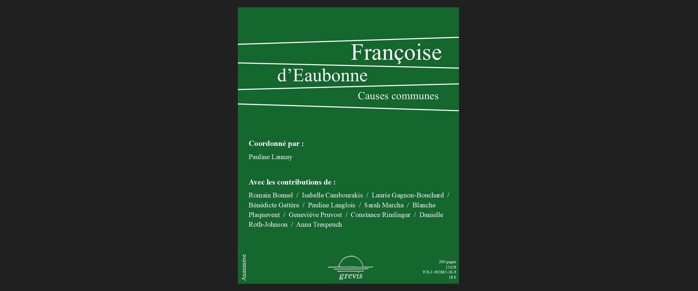 Causes communes, Tome 1