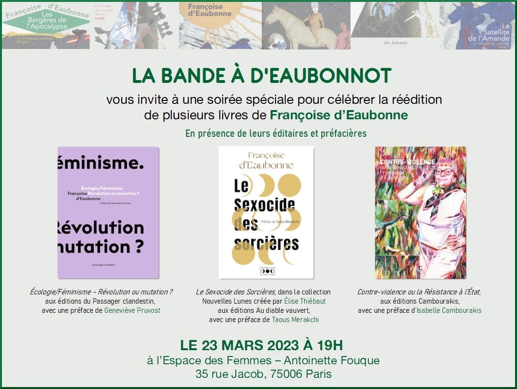 Soirée spéciale Françoise d&rsquo;Eaubonne