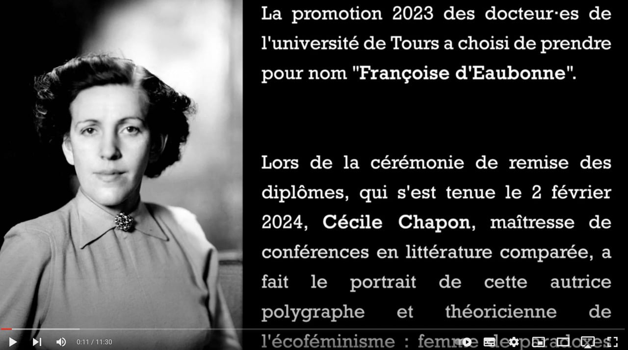 Université de Tours – promotion Françoise d&rsquo;Eaubonne