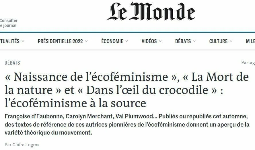 L&rsquo;écoféminisme à la source