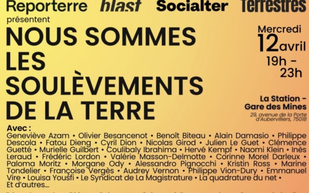 Soirée de soutien aux Soulèvements de la Terre