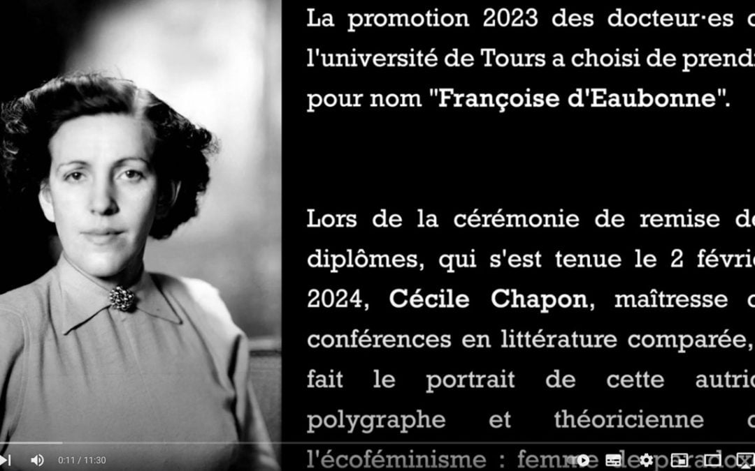 Université de Tours – promotion Françoise d&rsquo;Eaubonne